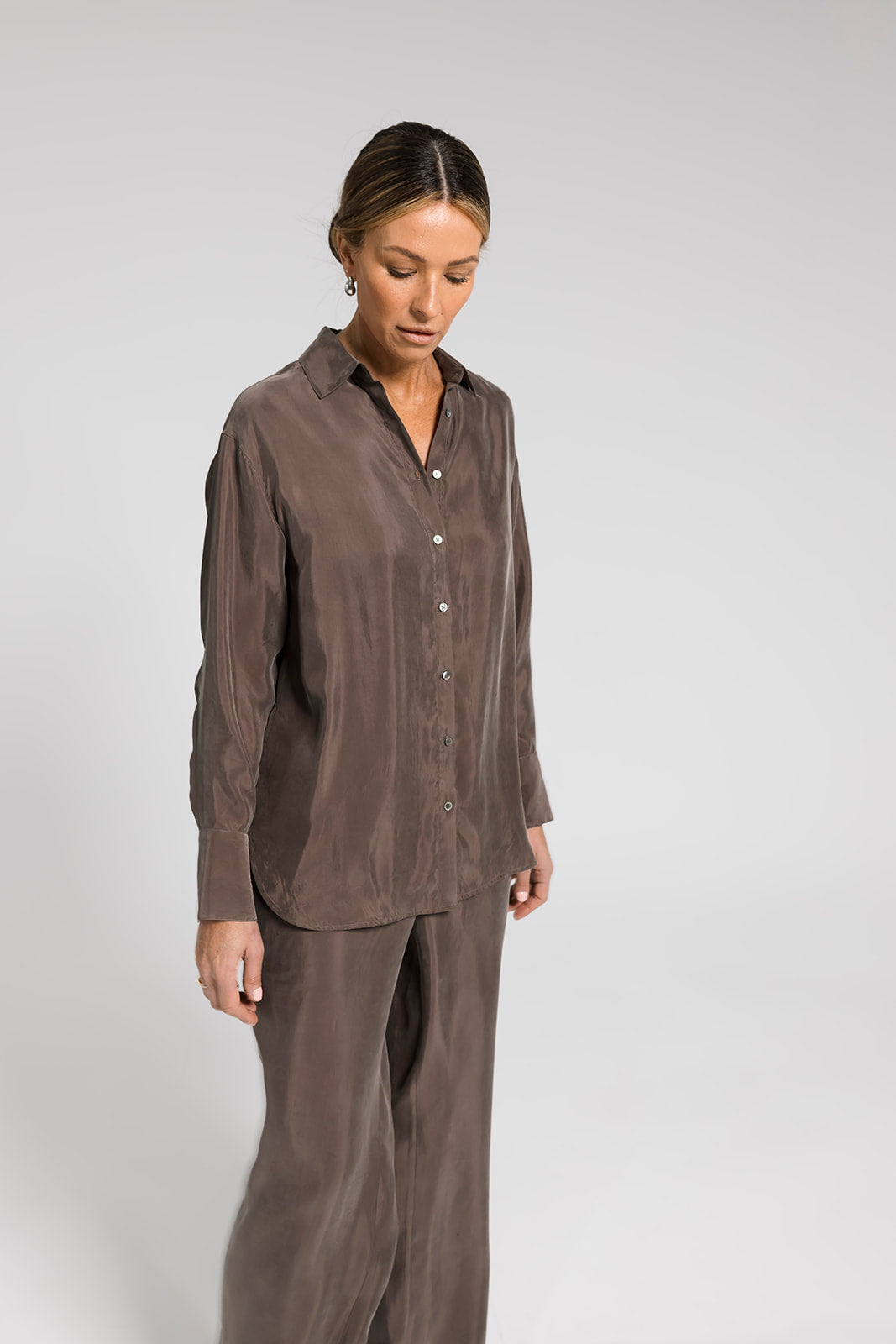 Ivy Cupro Shirt - Bronze