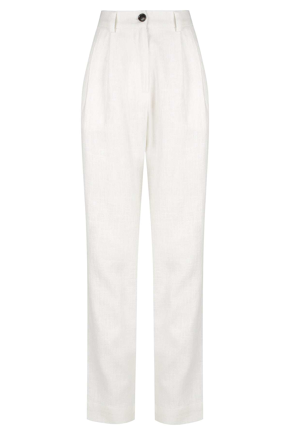 Jada Pleat Front Pant - Ivory
