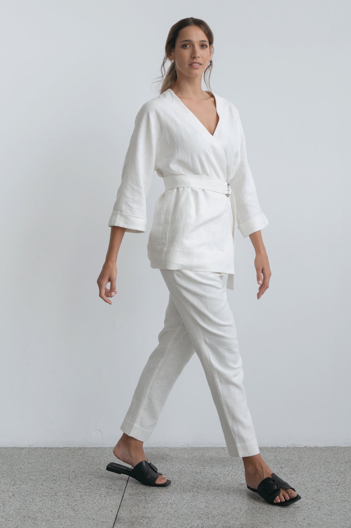 Jada Wrap Jacket- Ivory