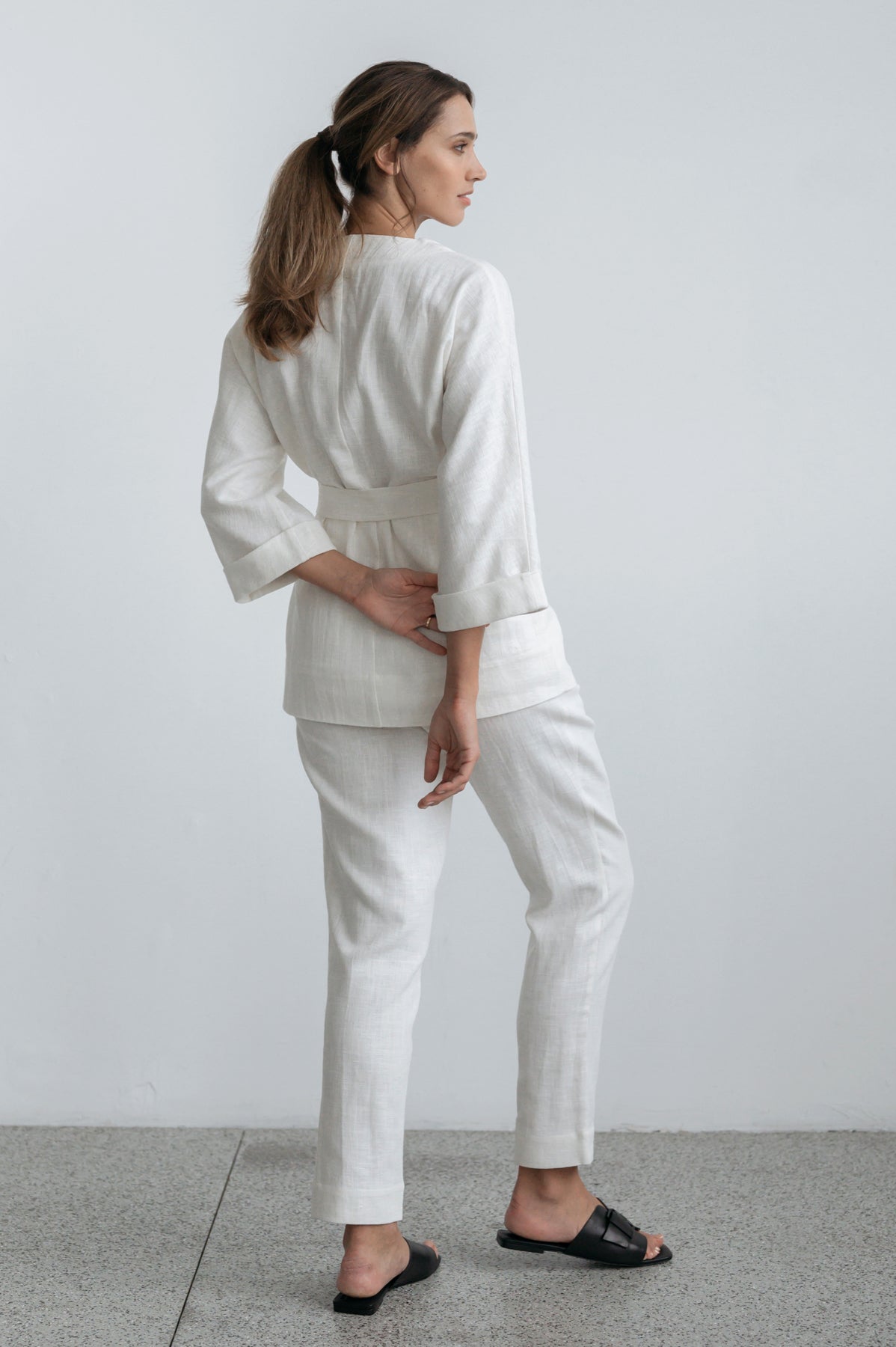 Jada Wrap Jacket- Ivory