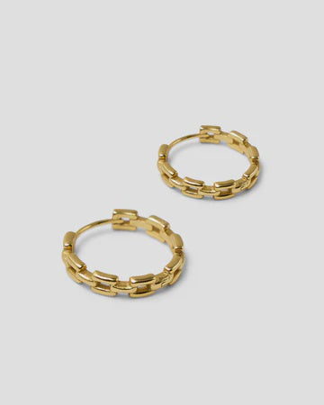 Brie Leon Agnes Gold Hoop Earrings