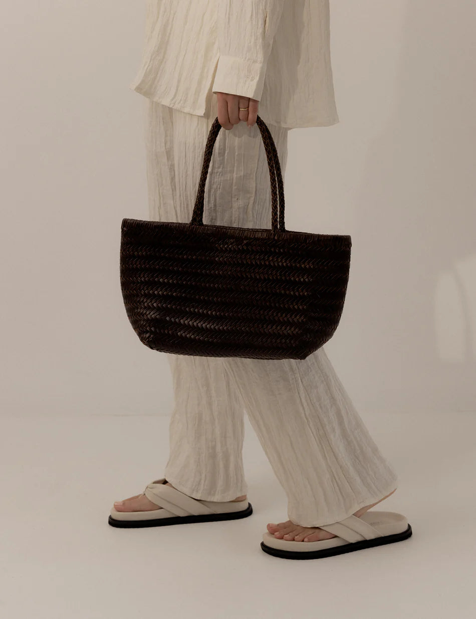 La Tribe Amelia Woven Bag Chocolate