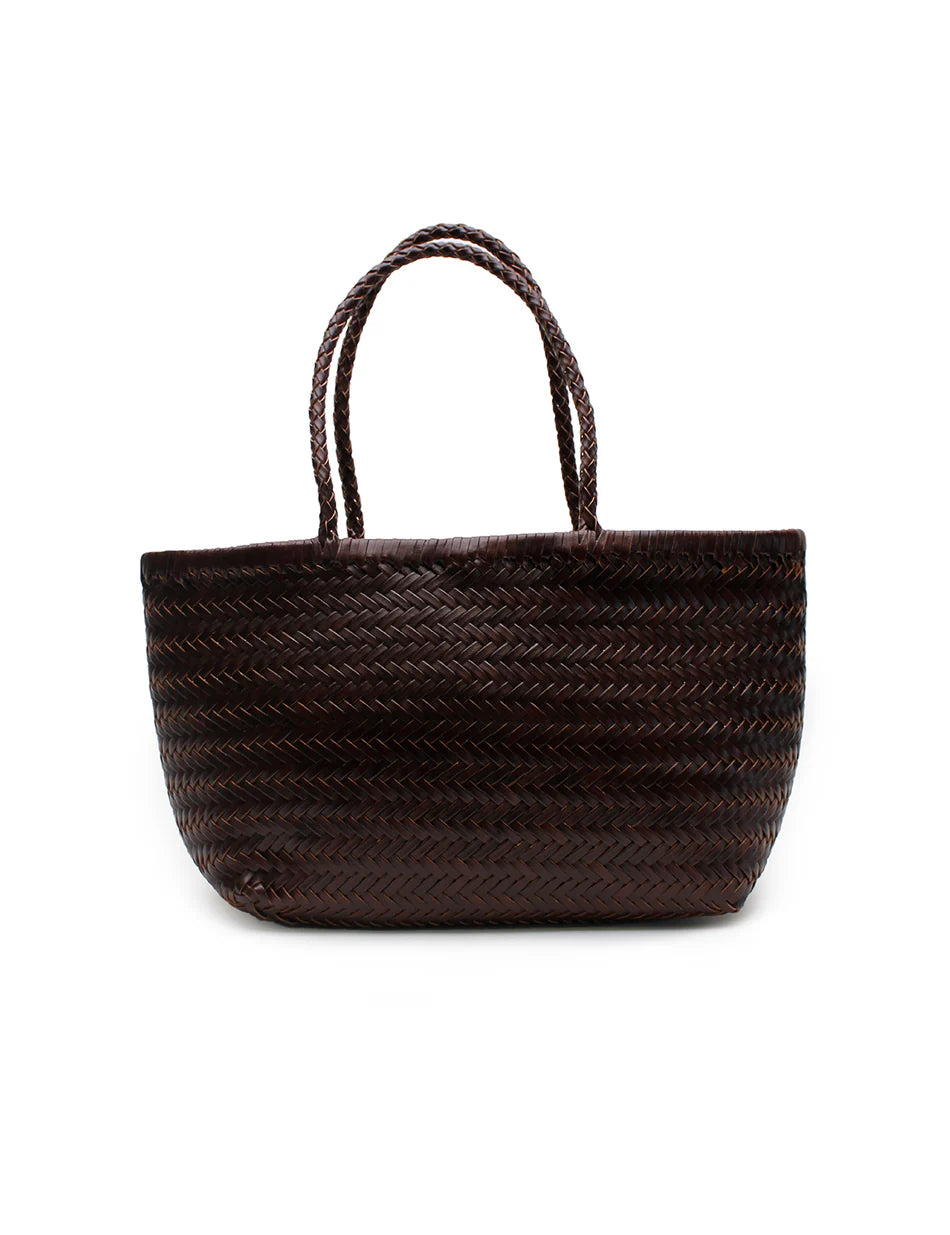 La Tribe Amelia Woven Bag Chocolate