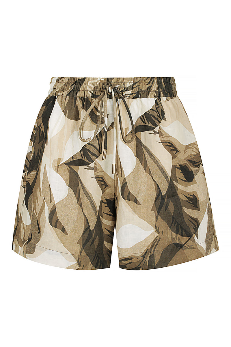 Ari Linen Print Shorts