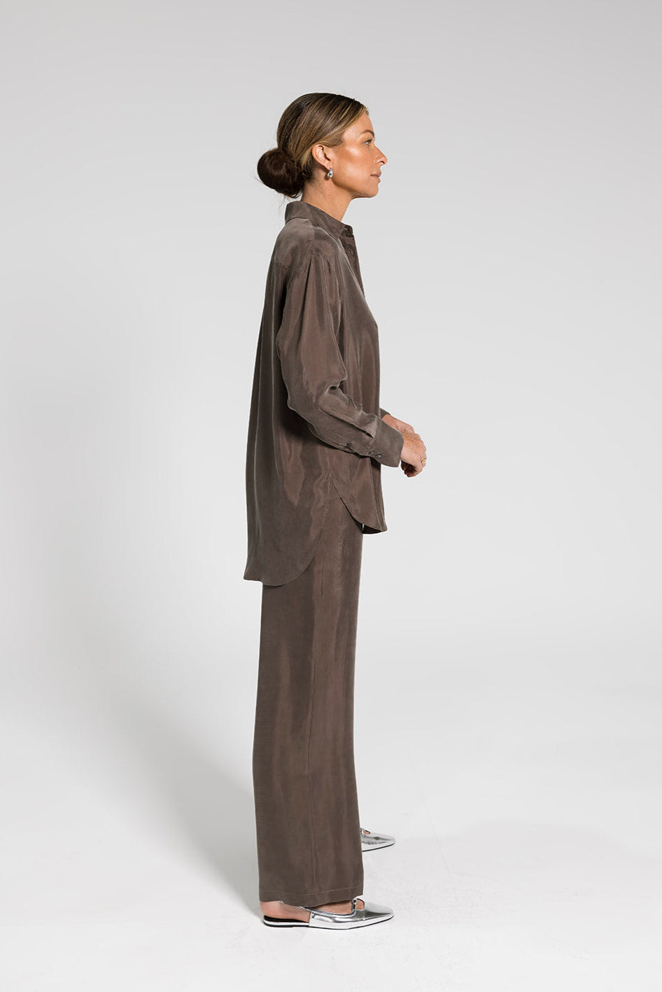 Sia Cupro Pant - Bronze