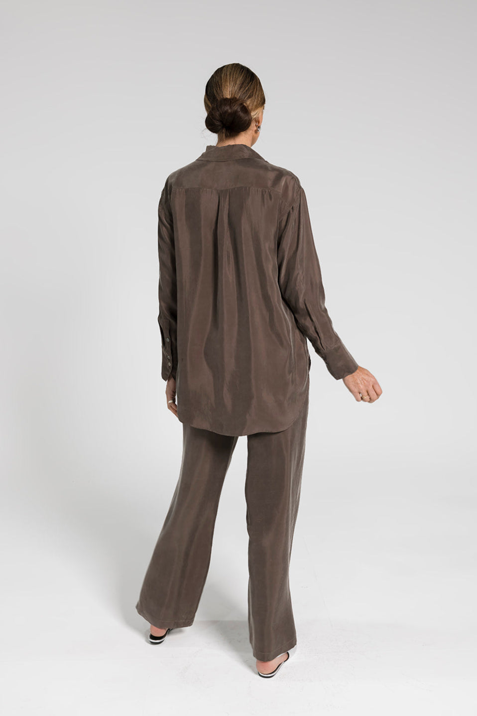 Sia Cupro Pant - Bronze