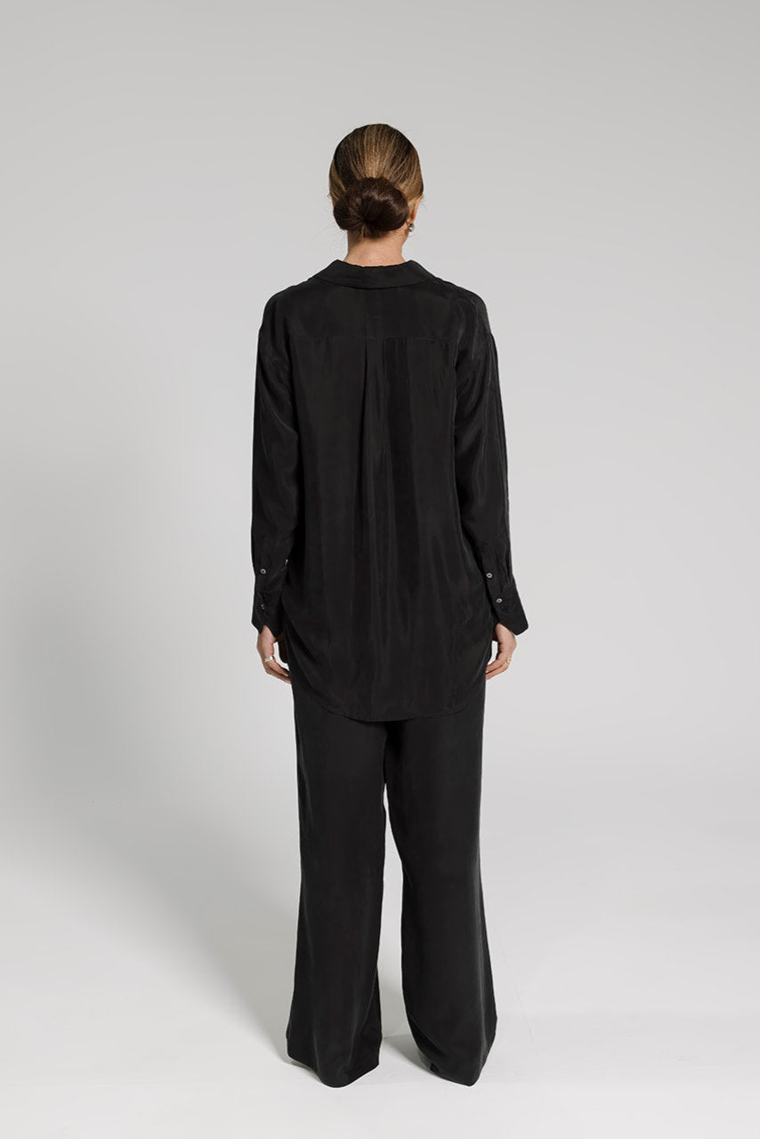 Sia Cupro Pant - Black
