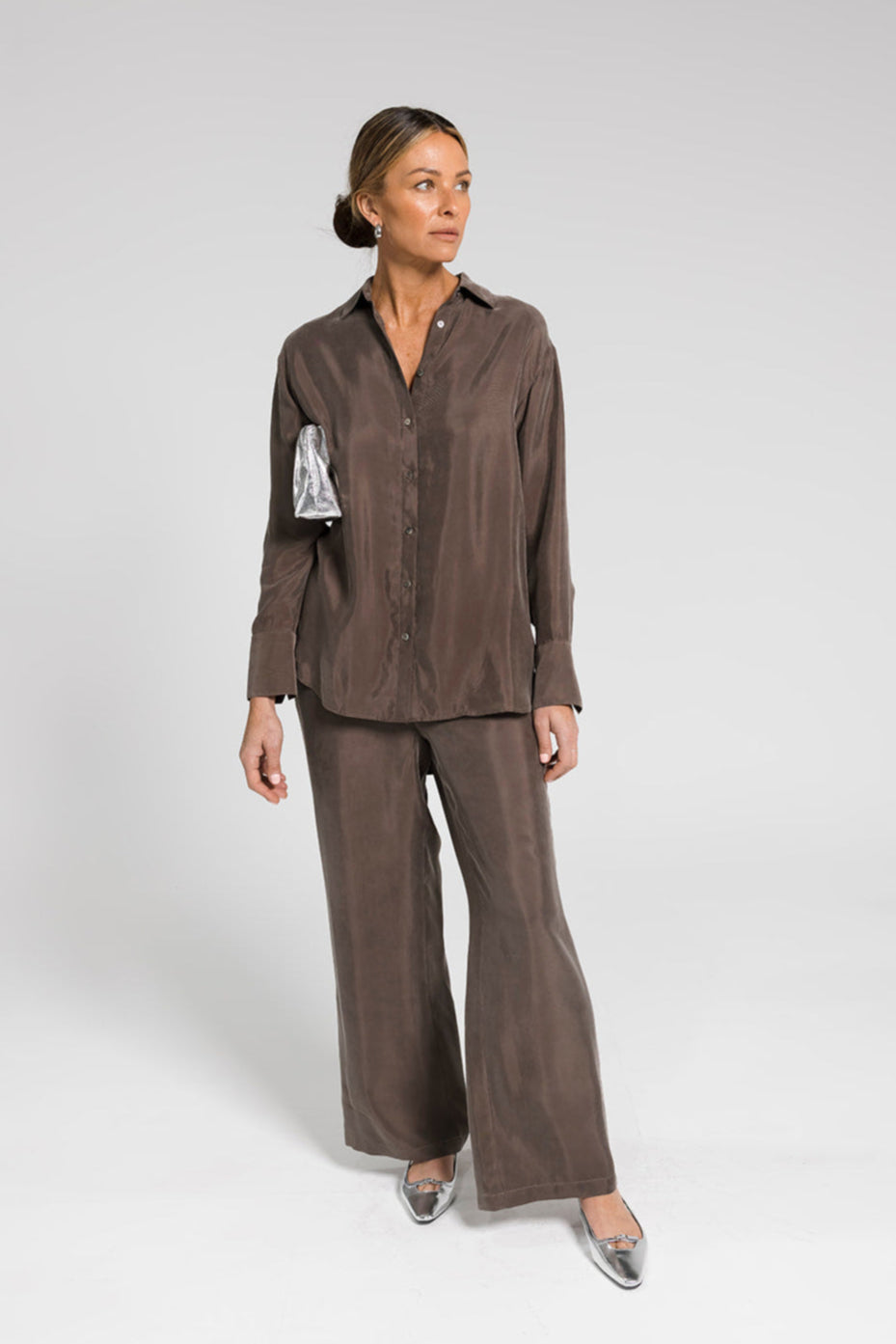 Sia Cupro Pant - Bronze