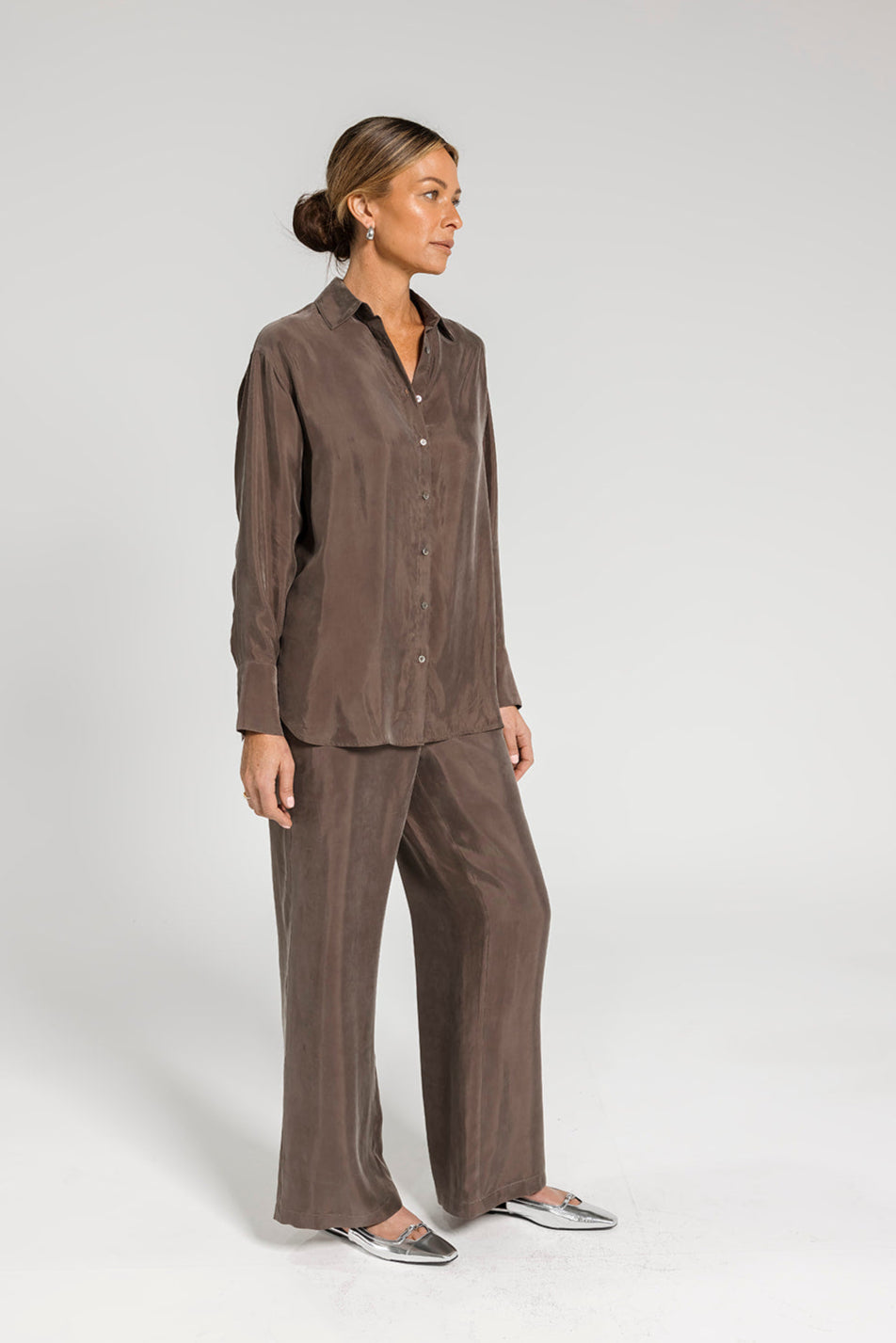 Ivy Cupro Shirt - Bronze