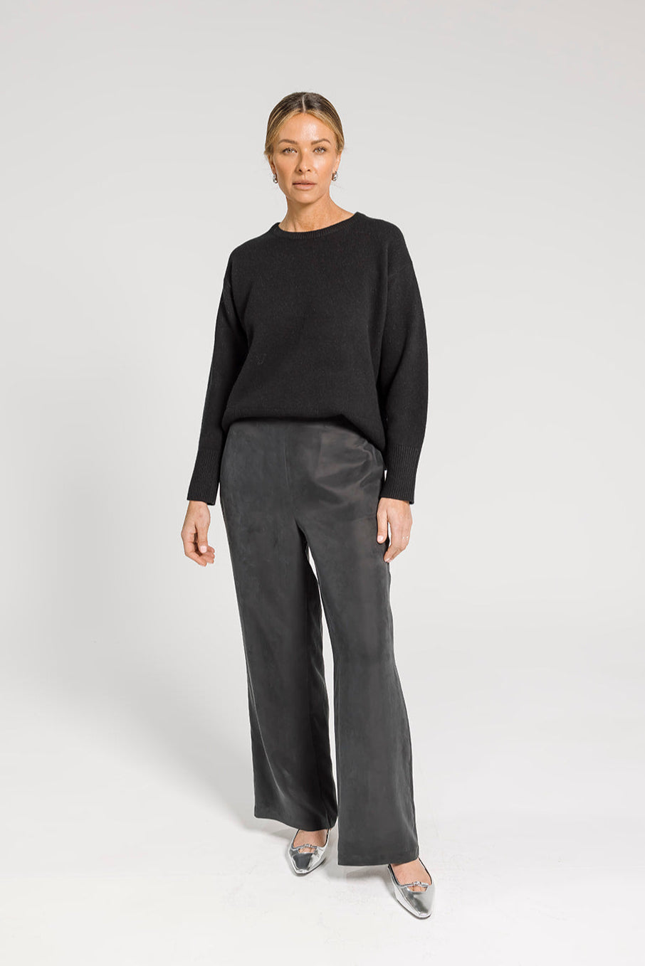 Sia Cupro Pant - Black