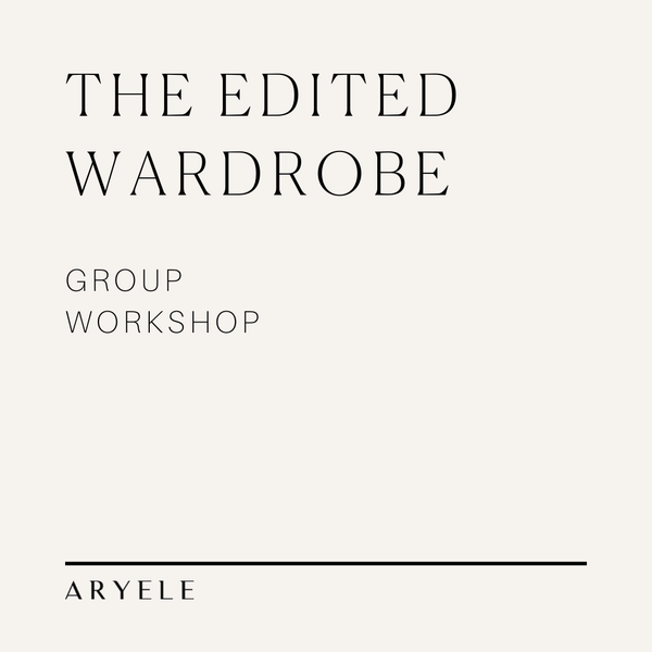 The Edited Wardrobe Group Workshop