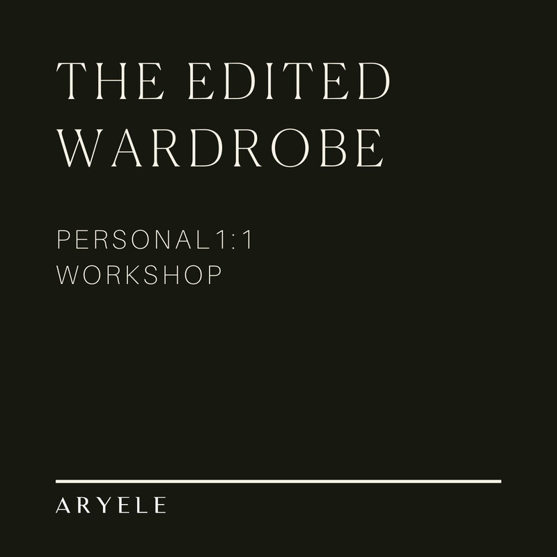 The Edited Wardrobe Personal 1:1 Workshop