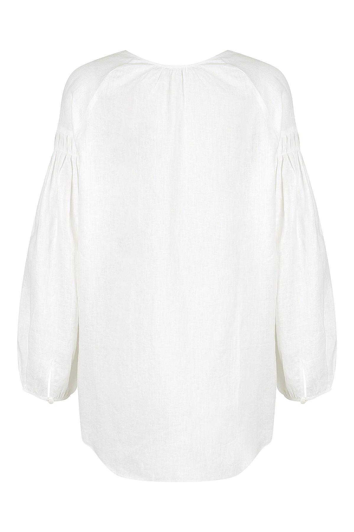 Audrey Pleat Blouse 1 - Ivory