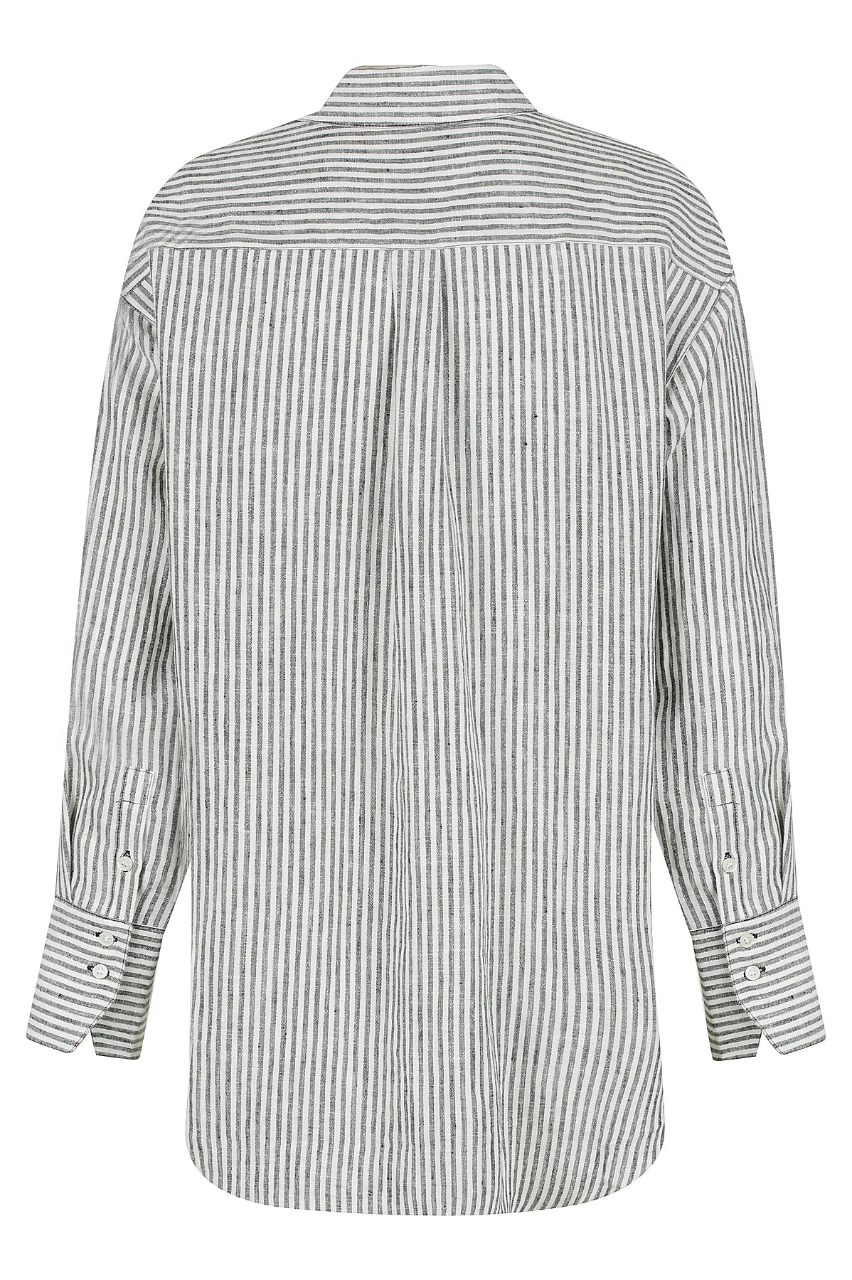 Alexa Stripe Shirt - Black/Ivory