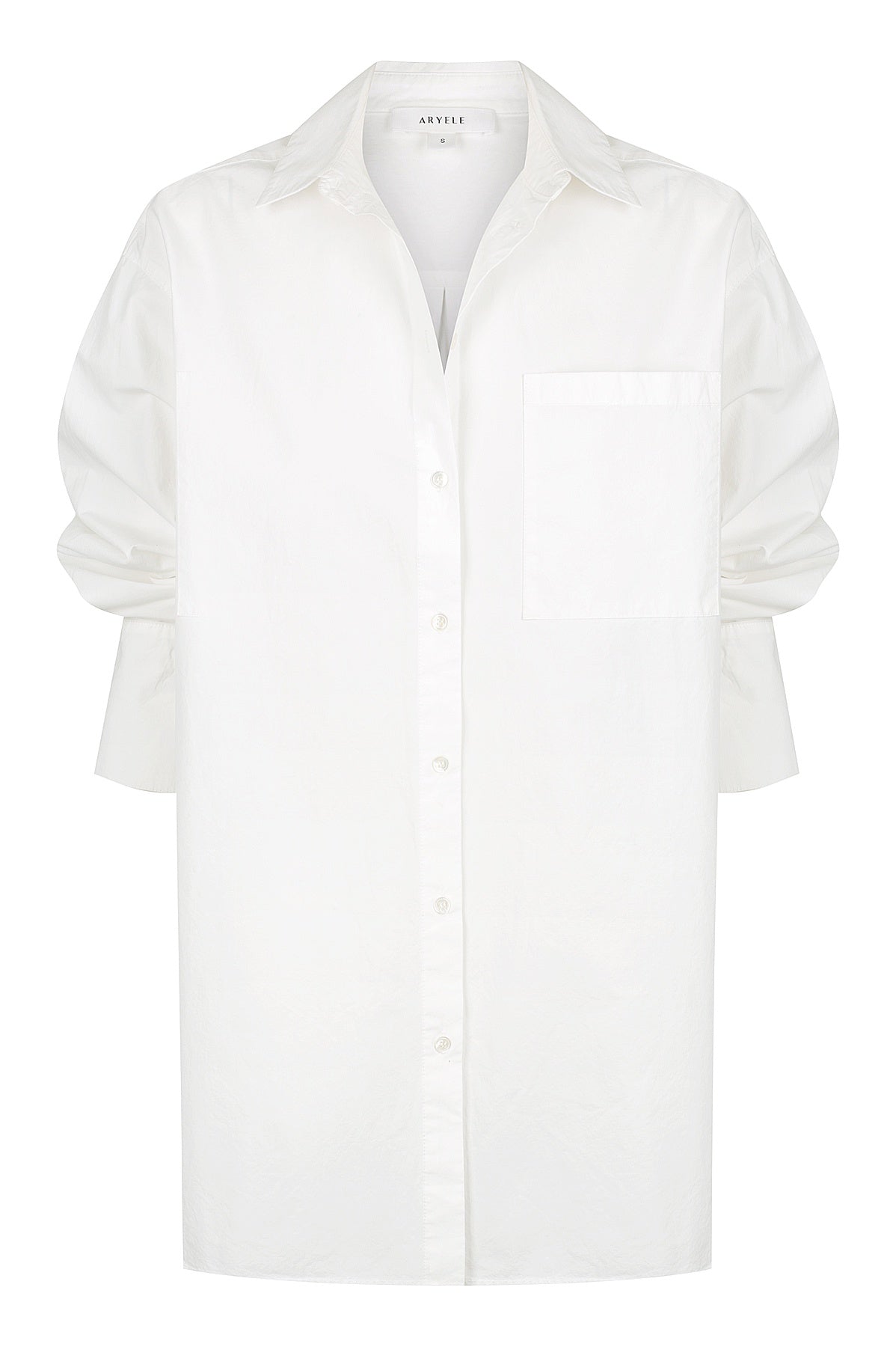 Ella Poplin Shirt - White