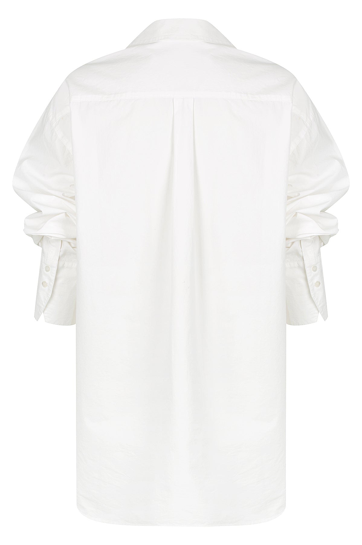 Ella Poplin Shirt - White