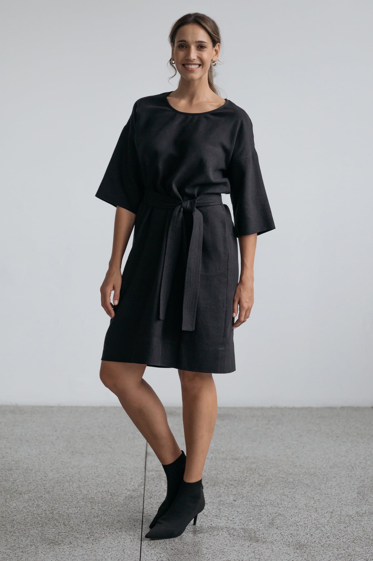 Emma Shift Dress - Black