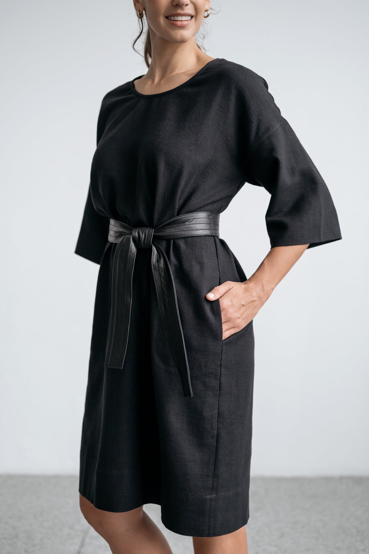 Emma Shift Dress - Black