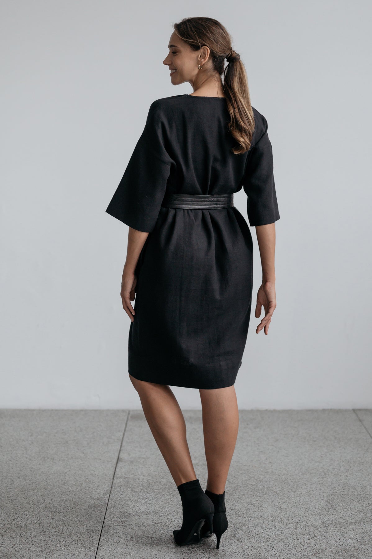 Emma Shift Dress - Black